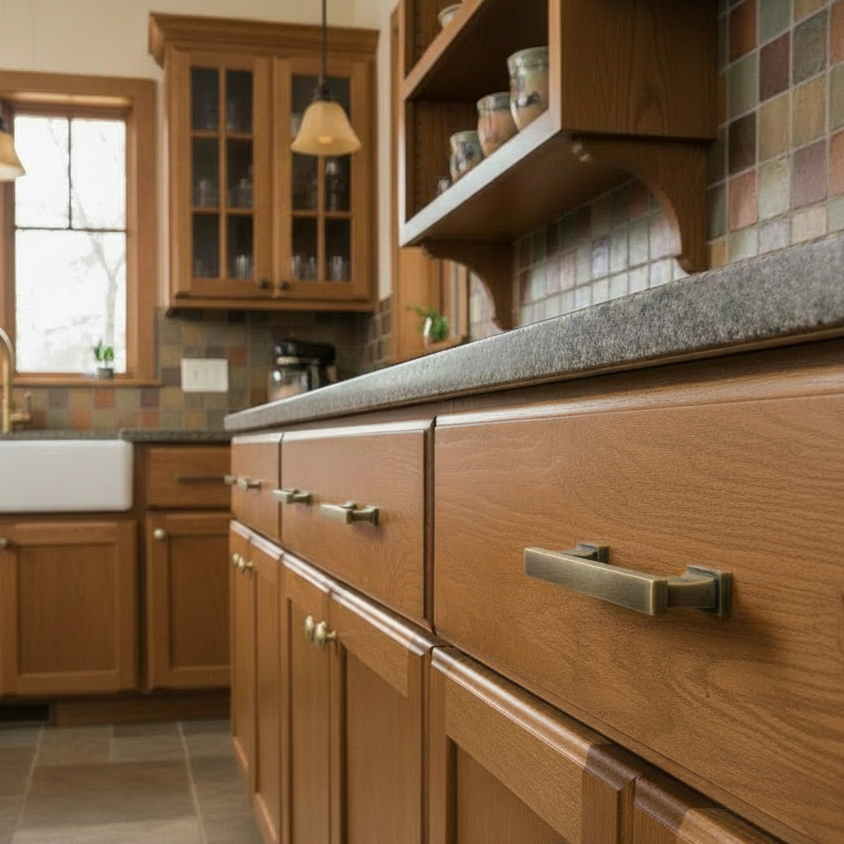 Cosmas 702-96BAB Brushed Antique Brass Contemporary Cabinet Pull