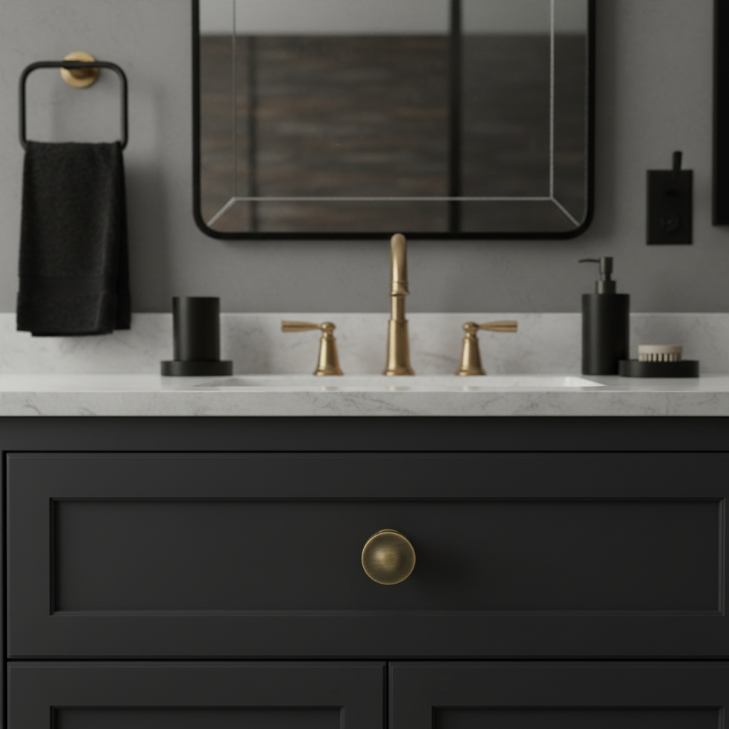 Cosmas 704BAB Brushed Antique Brass Round Contemporary Cabinet Knob