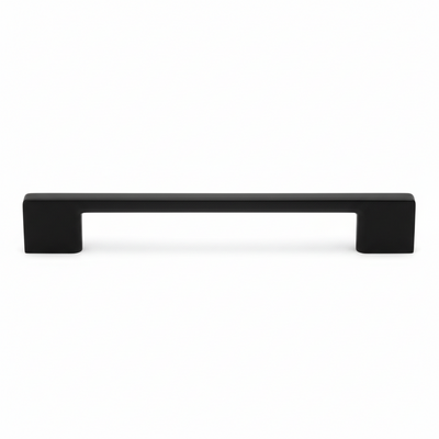 Cosmas 11244-128FB Flat Black Modern Contemporary Cabinet Pull