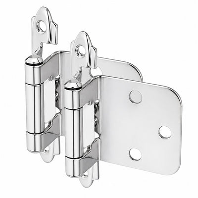 Cosmas 15539-CH Polished Chrome Hinge Variable Overlay (Pair)