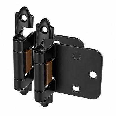 Cosmas 15539-FB Flat Black Hinge Variable Overlay (Pair)
