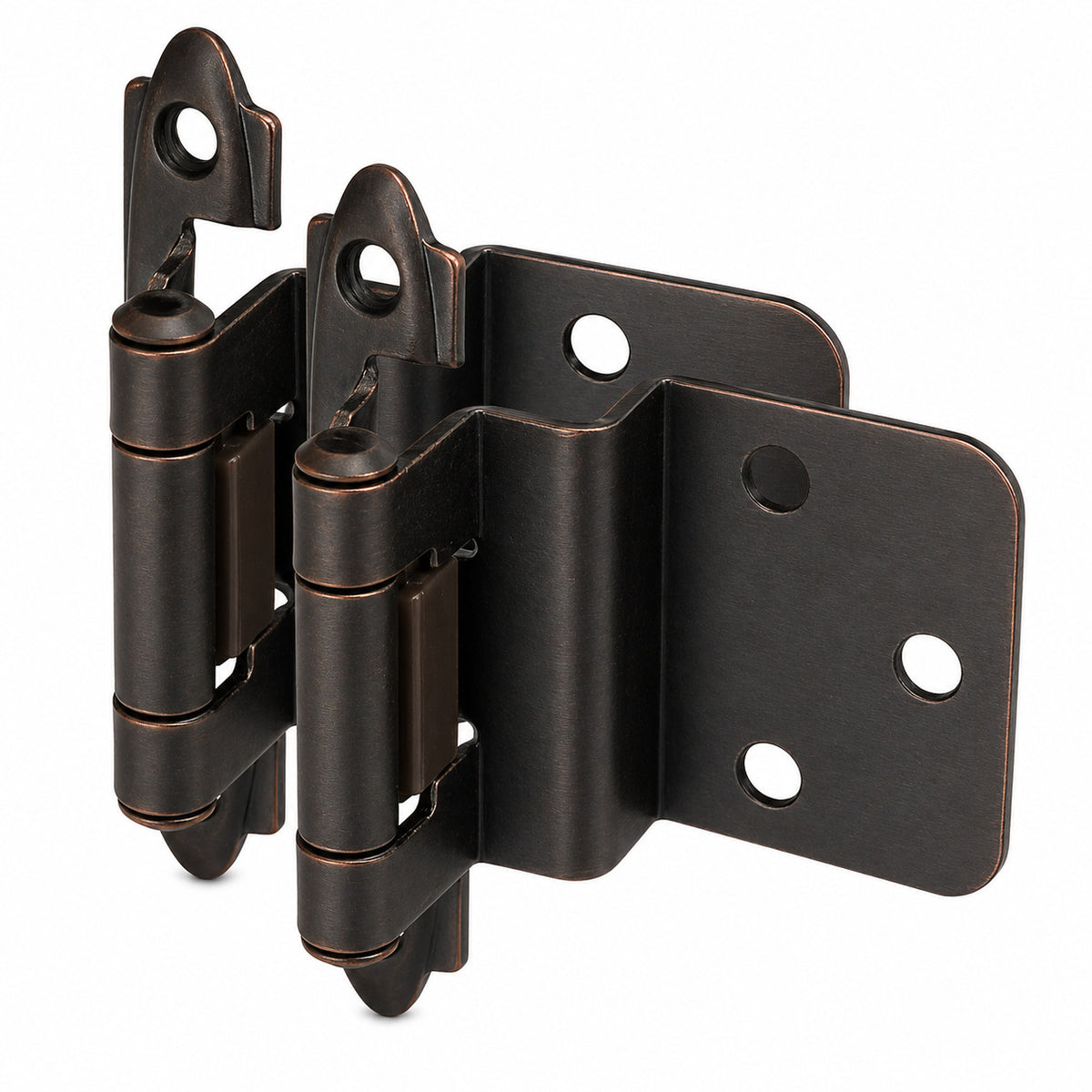 Cosmas 15628-ORB Oil Rubbed Bronze Hinge 3/8" Inset (Pair)