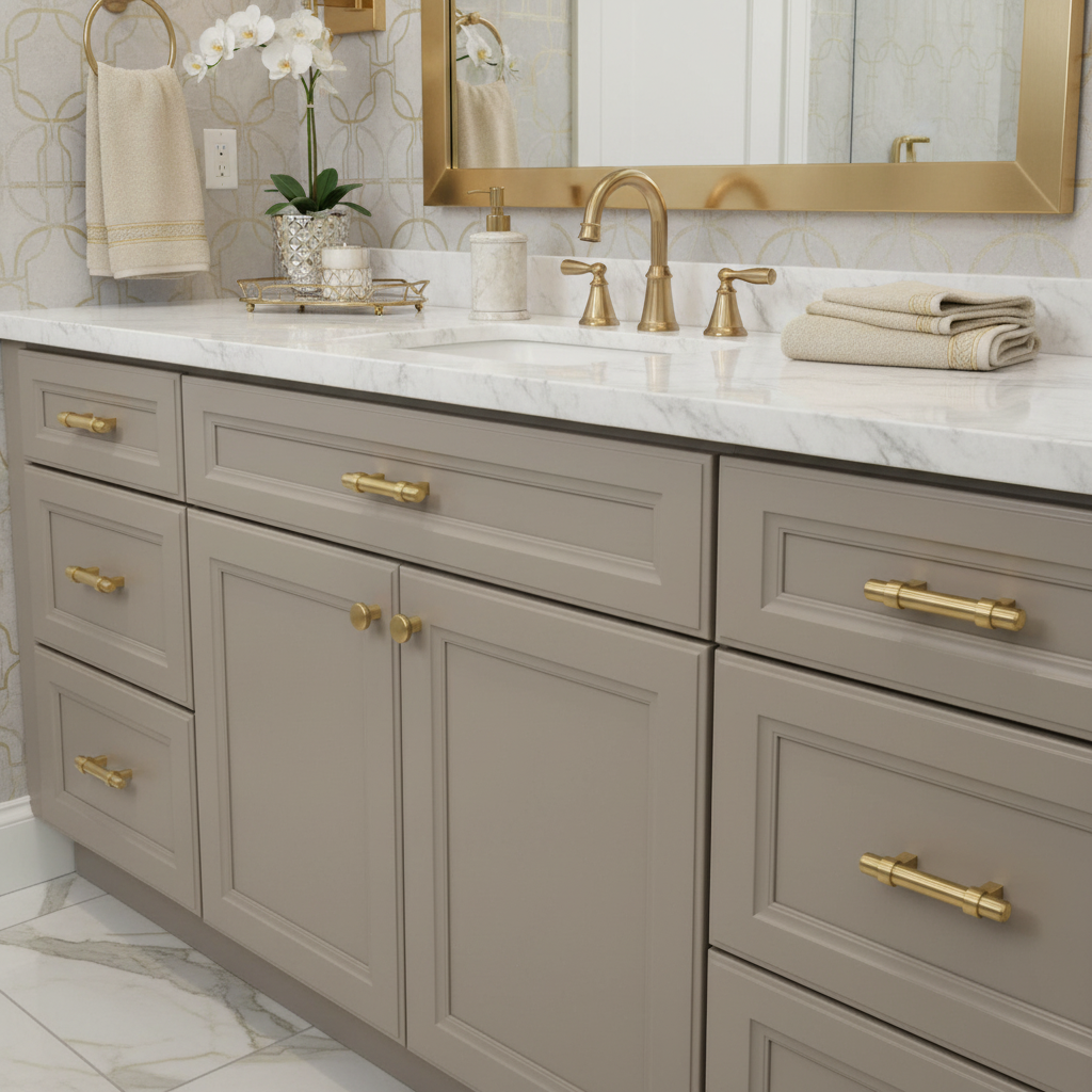 Cosmas 161-2.5BB Brushed Brass Euro Style Bar Pull