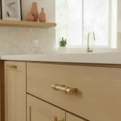 Cosmas 161-96BG Brushed Gold Euro Style Bar Pull