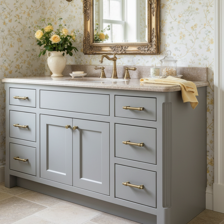 Cosmas 161-3.5BAB Brushed Antique Brass Euro Style Bar Pull