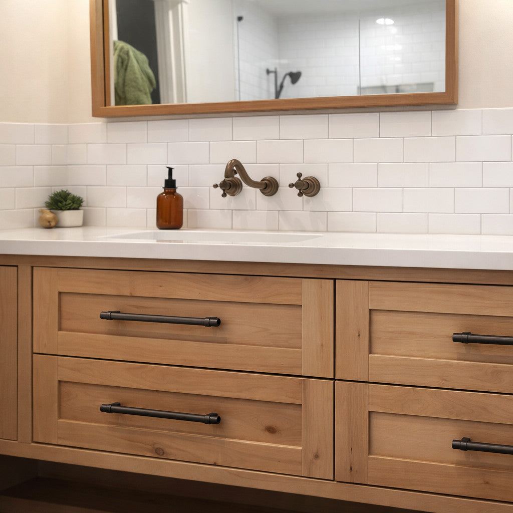 Cosmas 161-319ORB Oil Rubbed Bronze Euro Style Bar Pull