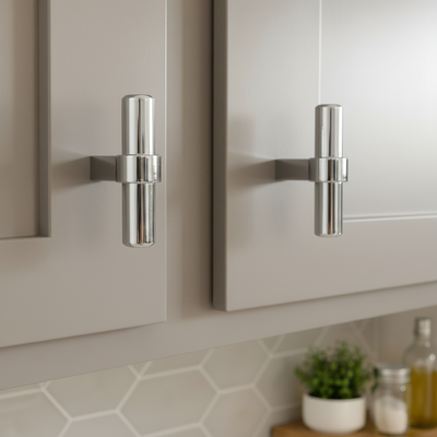 Cosmas 181CH Polished Chrome Euro Style T Bar Knob