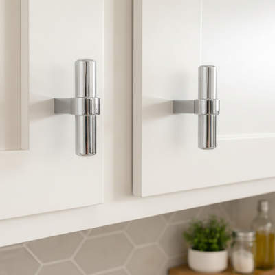 Cosmas 181CH Polished Chrome Euro Style T Bar Knob