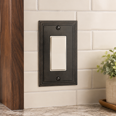 Cosmas 25000-ORB Oil Rubbed Bronze Single GFCI / Decora Wall PlateCosmas 25000-ORB Oil Rubbed Bronze Single GFCI / Decora Wall Plate