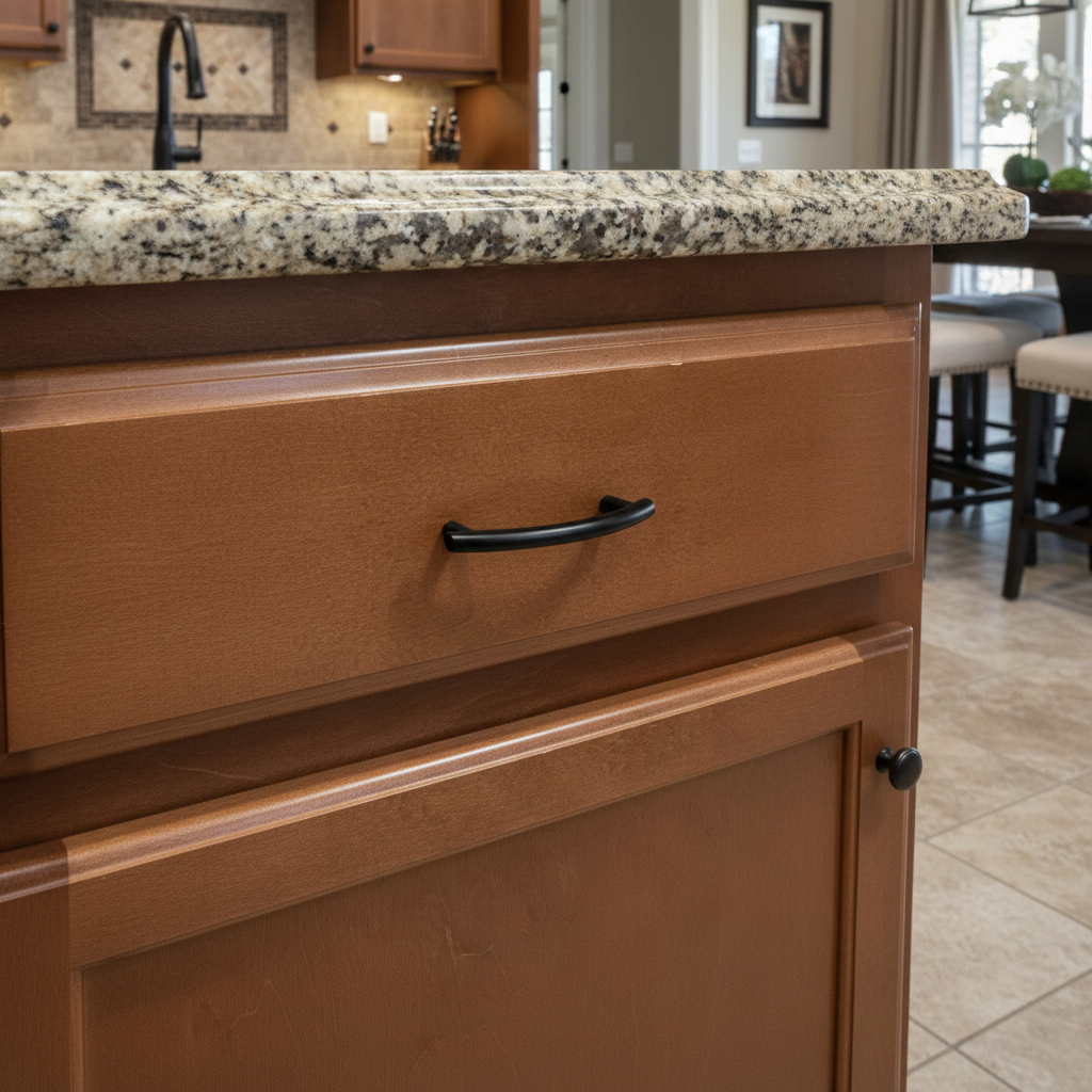 Cosmas 2992-3FB Flat Black Cabinet Pull