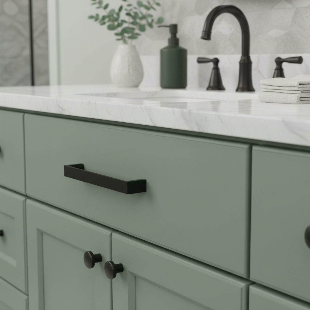 Cosmas 3133-96FB Flat Black Cabinet Pull