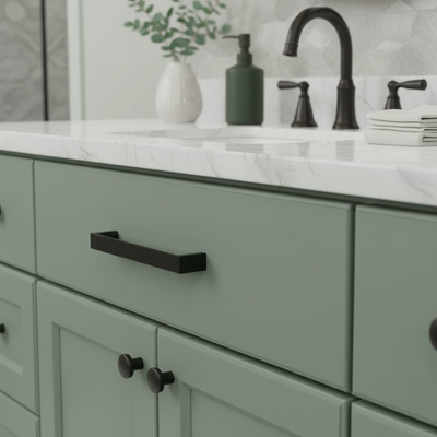 Cosmas 3133-96FB Flat Black Cabinet Pull