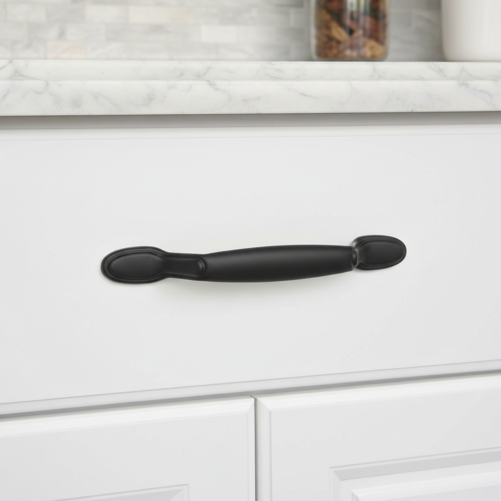 Cosmas 4007FB Flat Black Cabinet Pull