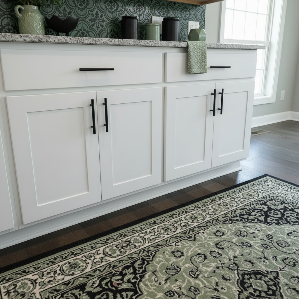 Cosmas 404-160FB Flat Black Slim Line Euro Style Bar Pull