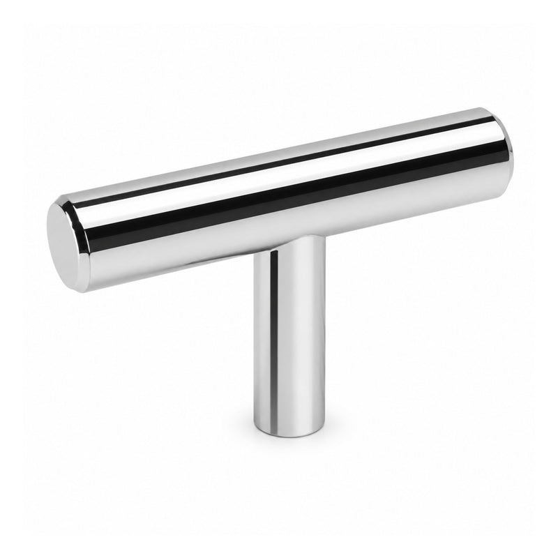 Cosmas 404CH Polished Chrome Slim Line Euro Style T Bar Knob