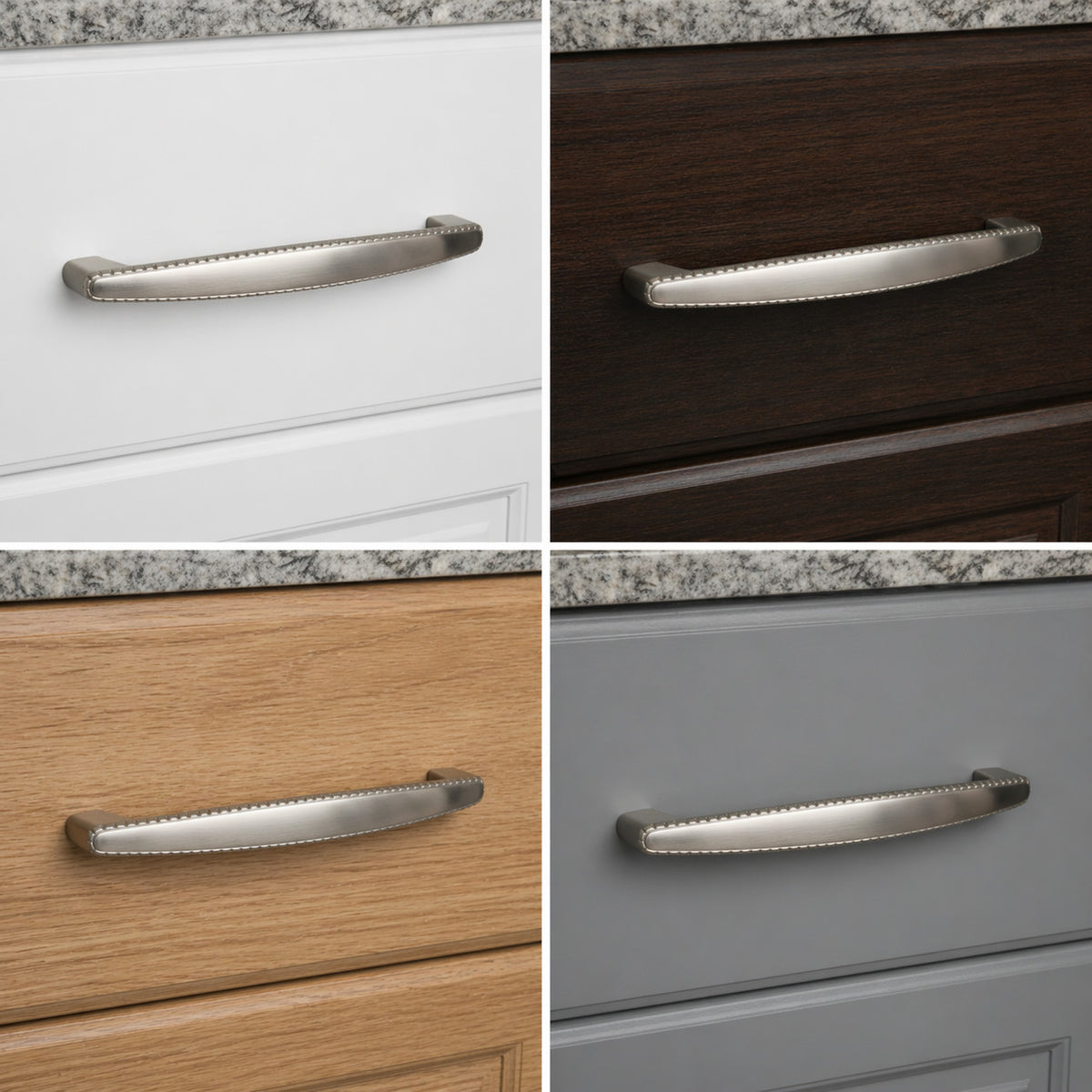 Cosmas 4112SN Satin Nickel Rope Cabinet Pull