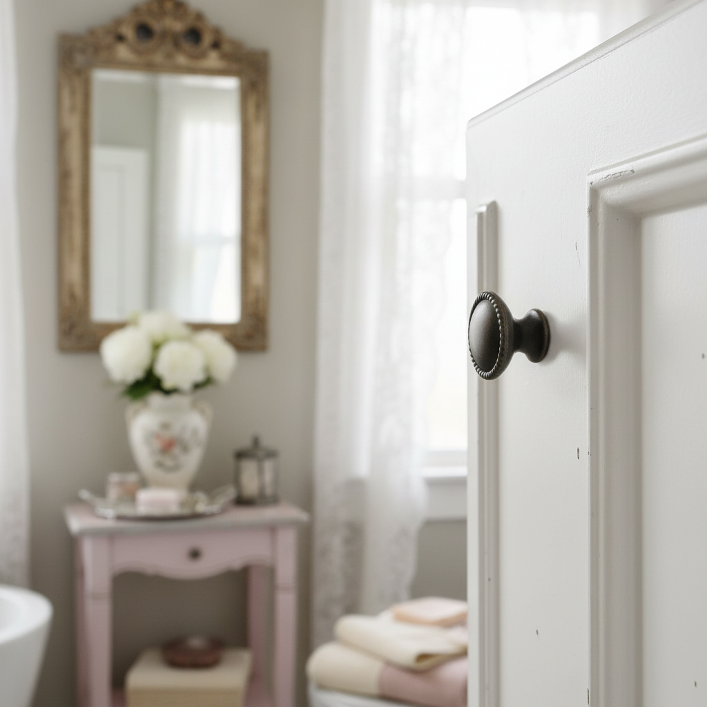 Cosmas 4115FB Flat Black Rope Cabinet Knob