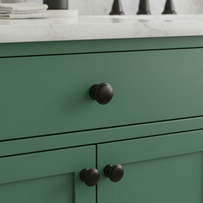 Cosmas 4251FB Flat Black Cabinet Knob