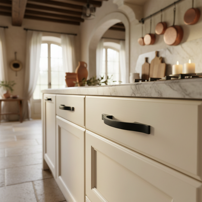 Cosmas 4307FB Flat Black Cabinet Pull