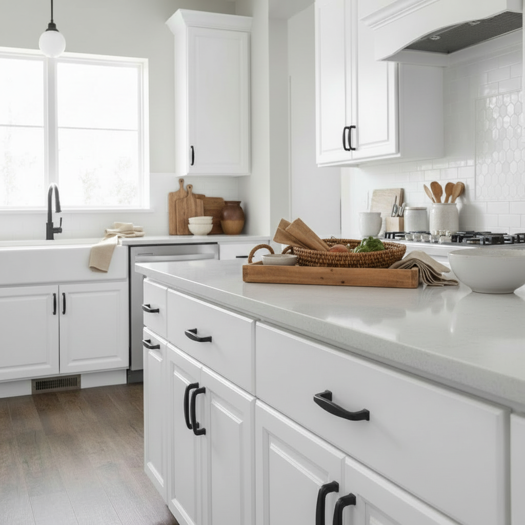 Cosmas 4389FB Flat Black Cabinet Pull