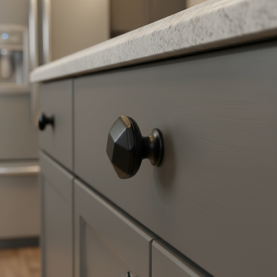 Cosmas 4562FB Flat Black Cabinet Knob