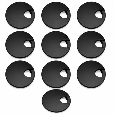 Cosmas 50203FB Flat Black Metal Desk Grommet