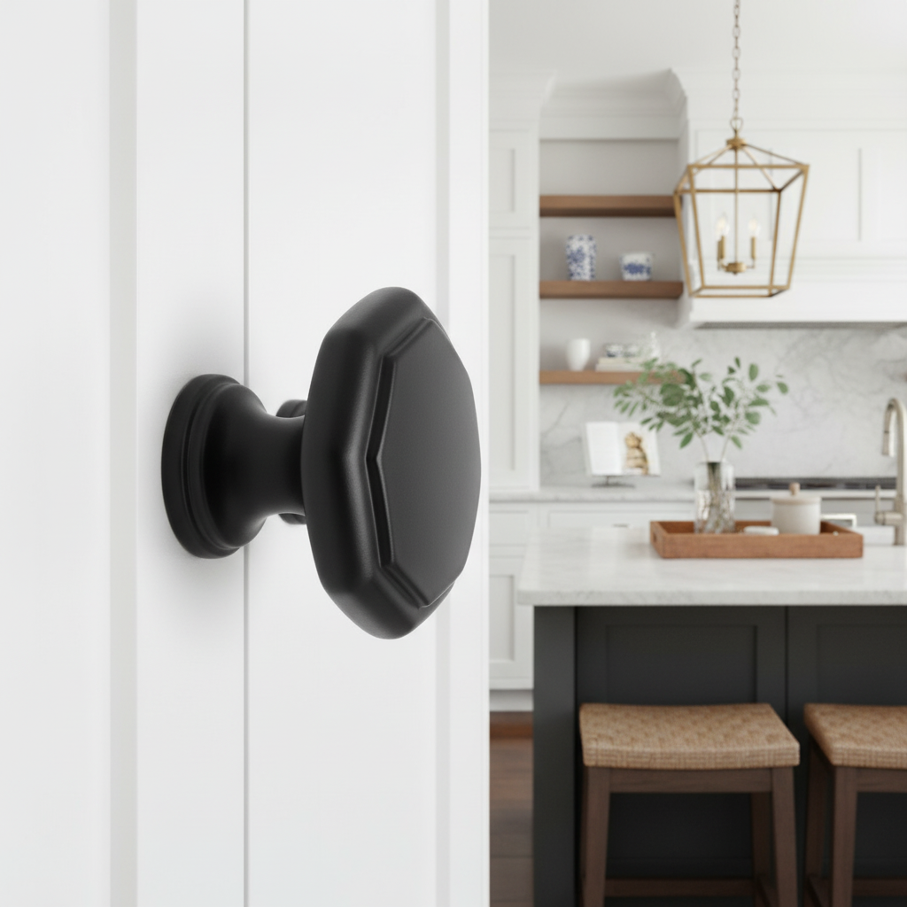 Cosmas 5181FB Flat Black Cabinet Knob
