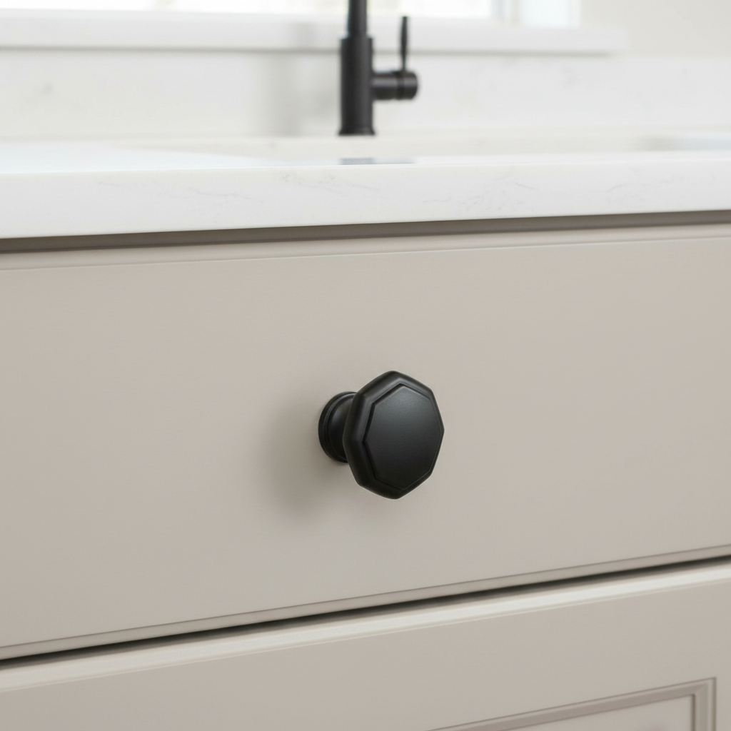 Cosmas 5181FB Flat Black Cabinet Knob
