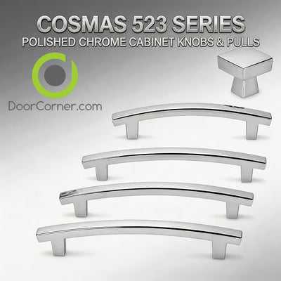 Cosmas 5239CH Polished Chrome Contemporary Arch Cabinet Pull