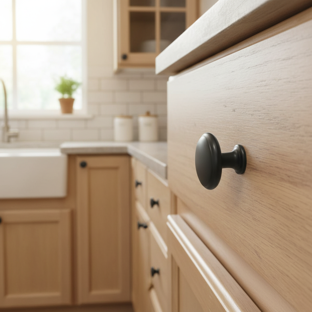 Cosmas 5422FB Flat Black Cabinet Knob