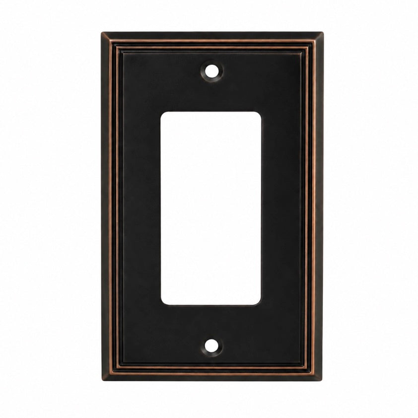 Cosmas 65000-ORB Oil Rubbed Bronze Single GFCI / Decora Wall Plate