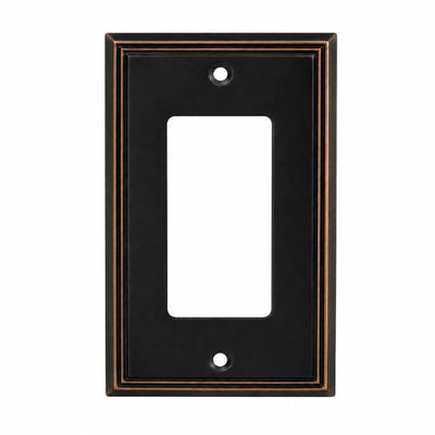 Cosmas 65000-ORB Oil Rubbed Bronze Single GFCI / Decora Wall Plate