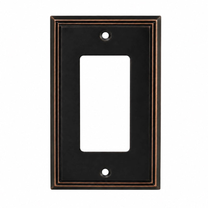 Cosmas 65000-ORB Oil Rubbed Bronze Single GFCI / Decora Wall Plate