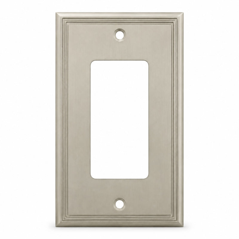 Cosmas 65000-SN Satin Nickel Single GFCI / Decora Wall Plate