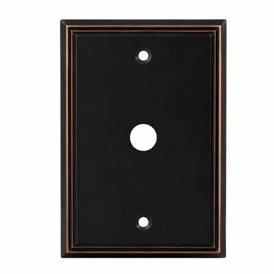 Cosmas 65093-ORB Oil Rubbed Bronze Single Cable Wall Plate