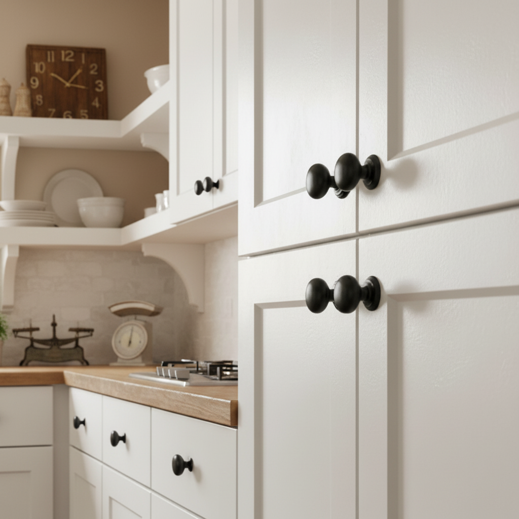 Cosmas 6542FB Flat Black Cabinet Knob