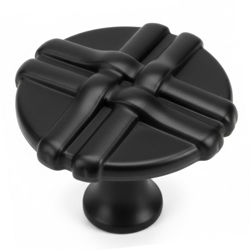Cosmas 7062FB Flat Black Cabinet Knob