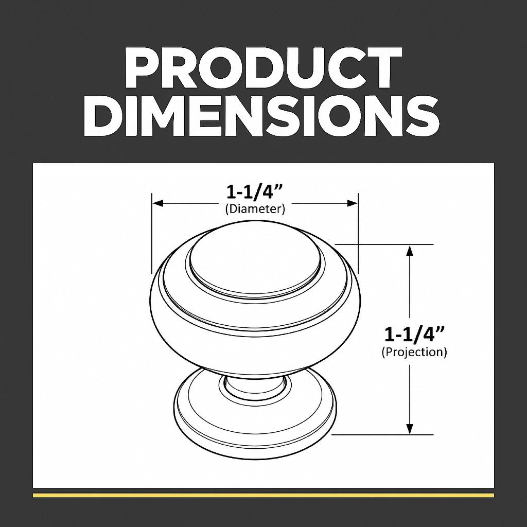 Cosmas 7498SN Satin Nickel Ring Cabinet Knob