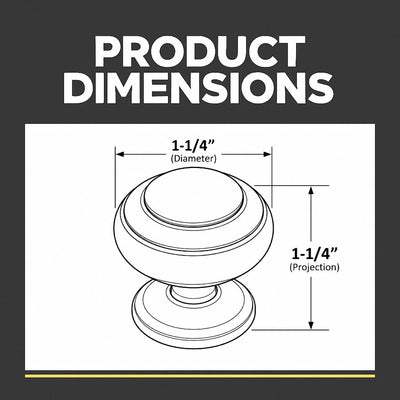 Cosmas 7498ORB Oil Rubbed Bronze Ring Cabinet Knob