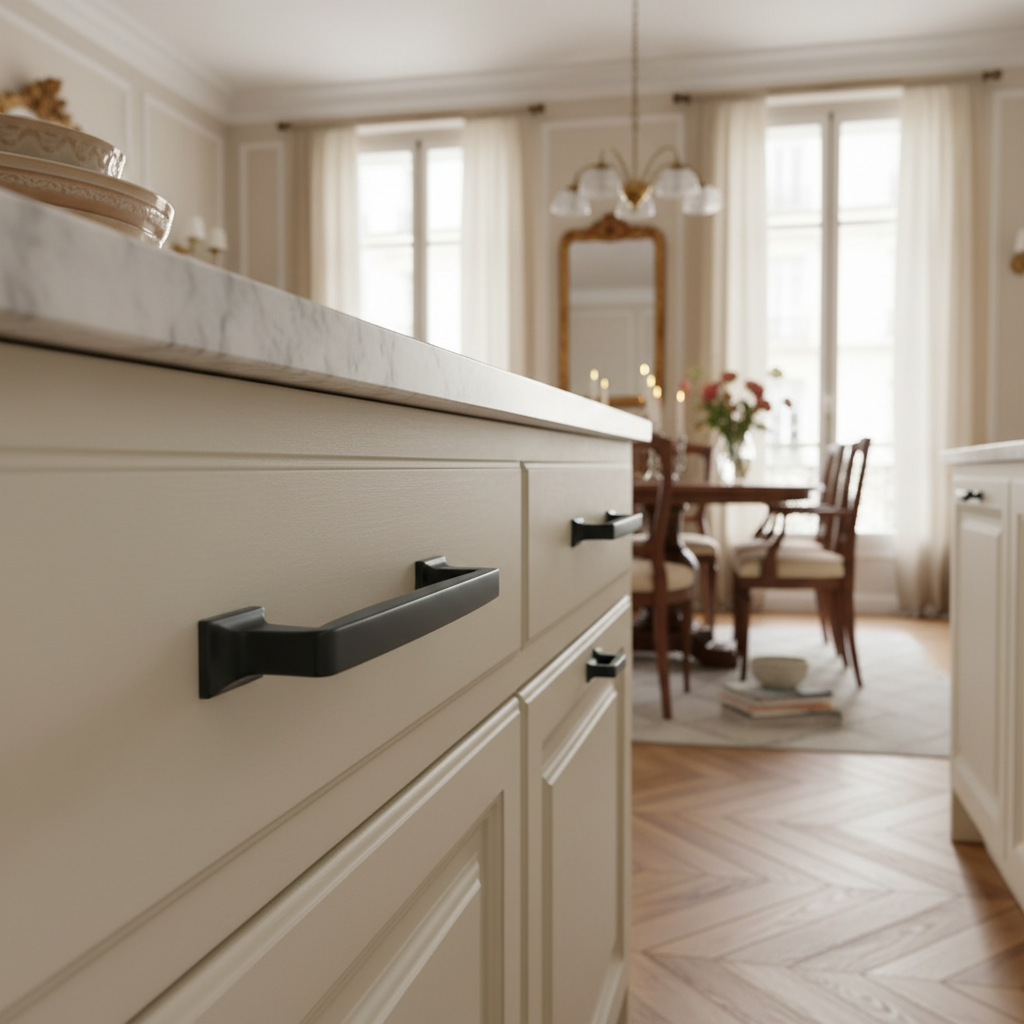 Cosmas 8102FB Flat Black Cabinet Pull