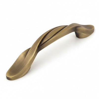 Cosmas 9009BAB Brushed Antique Brass Twist Cabinet Pull