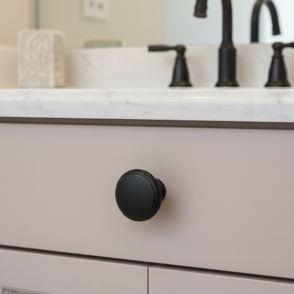 Cosmas 9985FB Flat Black Cabinet Knob