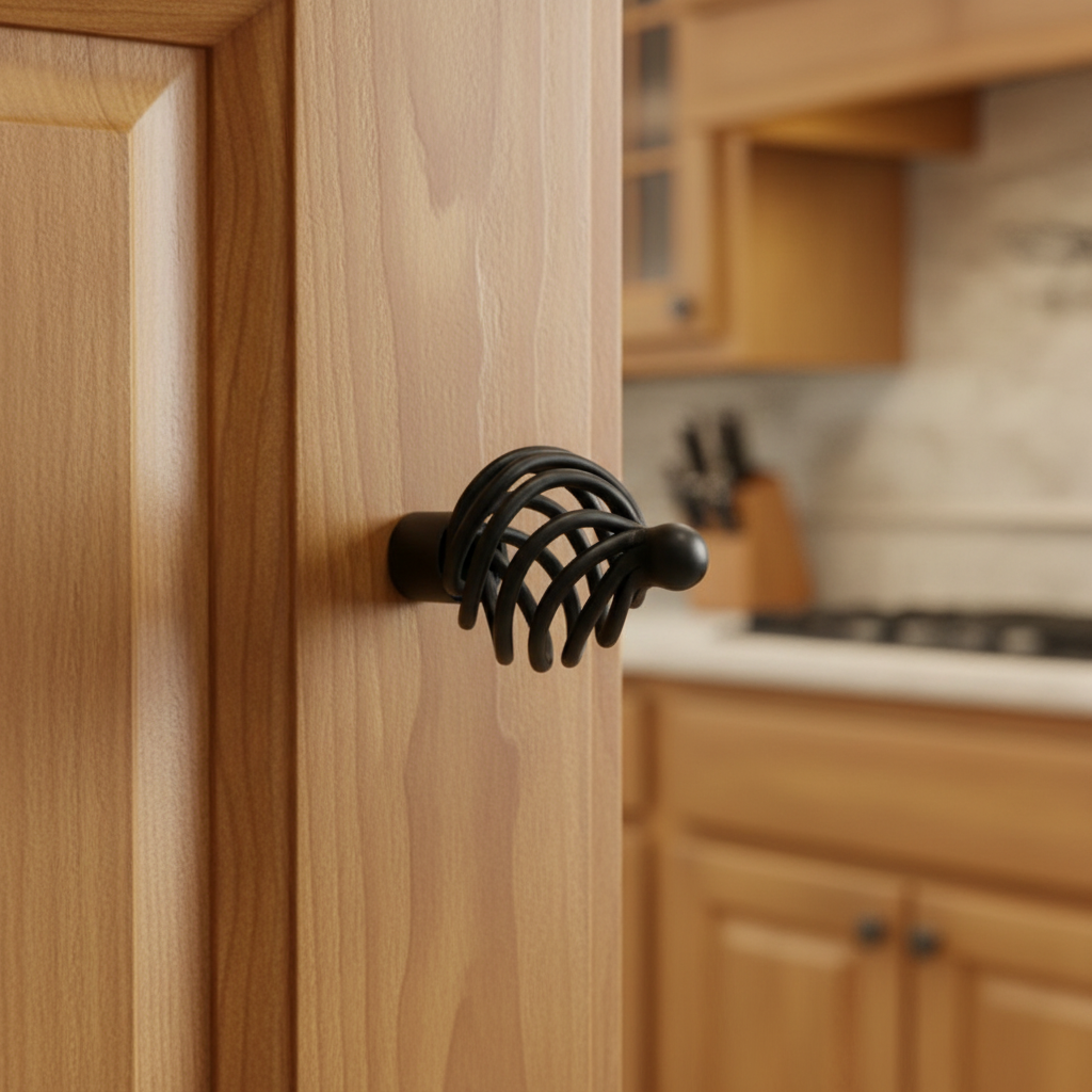 Cosmas 9994FB Flat Black Birdcage Cabinet Knob