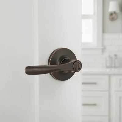 Cosmas 30 Series Oil Rubbed Bronze Privacy Door Lever