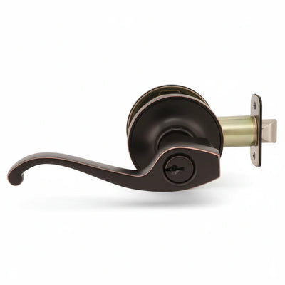 Cosmas 50 Series Oil Rubbed Bronze Entry Door Lever