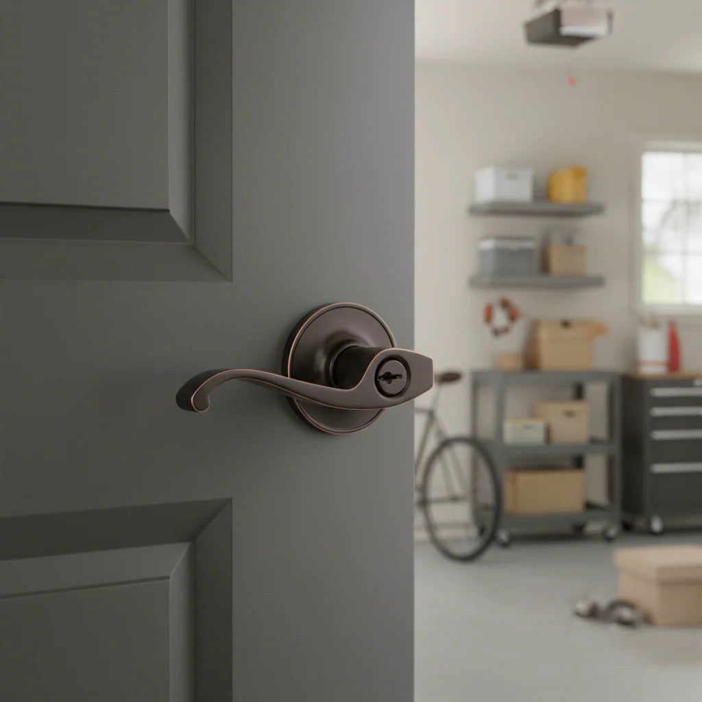 Cosmas 50 Series Oil Rubbed Bronze Entry Door Lever