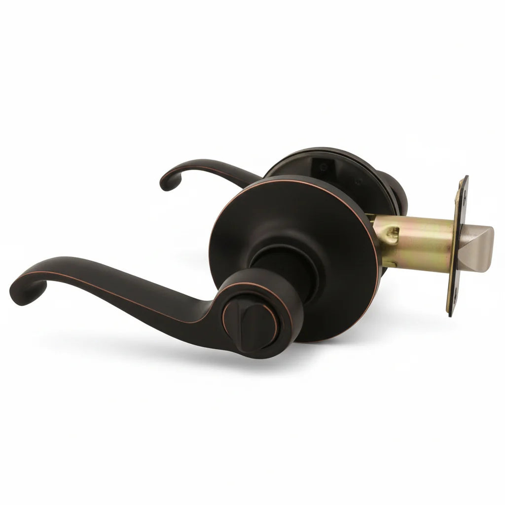 Cosmas 50 Series Oil Rubbed Bronze Privacy Door Lever