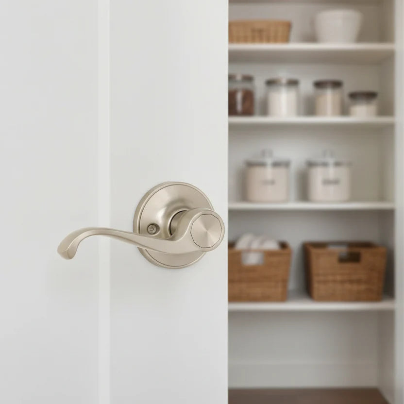 Cosmas 50 Series Satin Nickel Passage Door Lever
