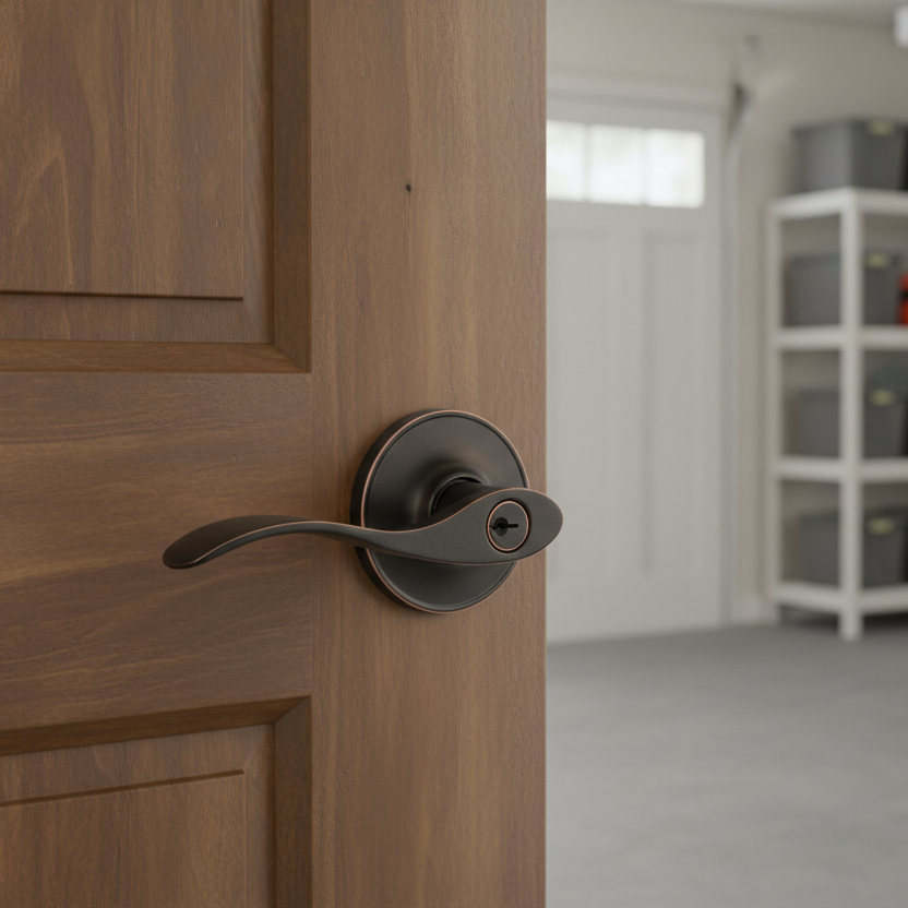 Cosmas 80 Series Oil Rubbed Bronze Entry Door Lever