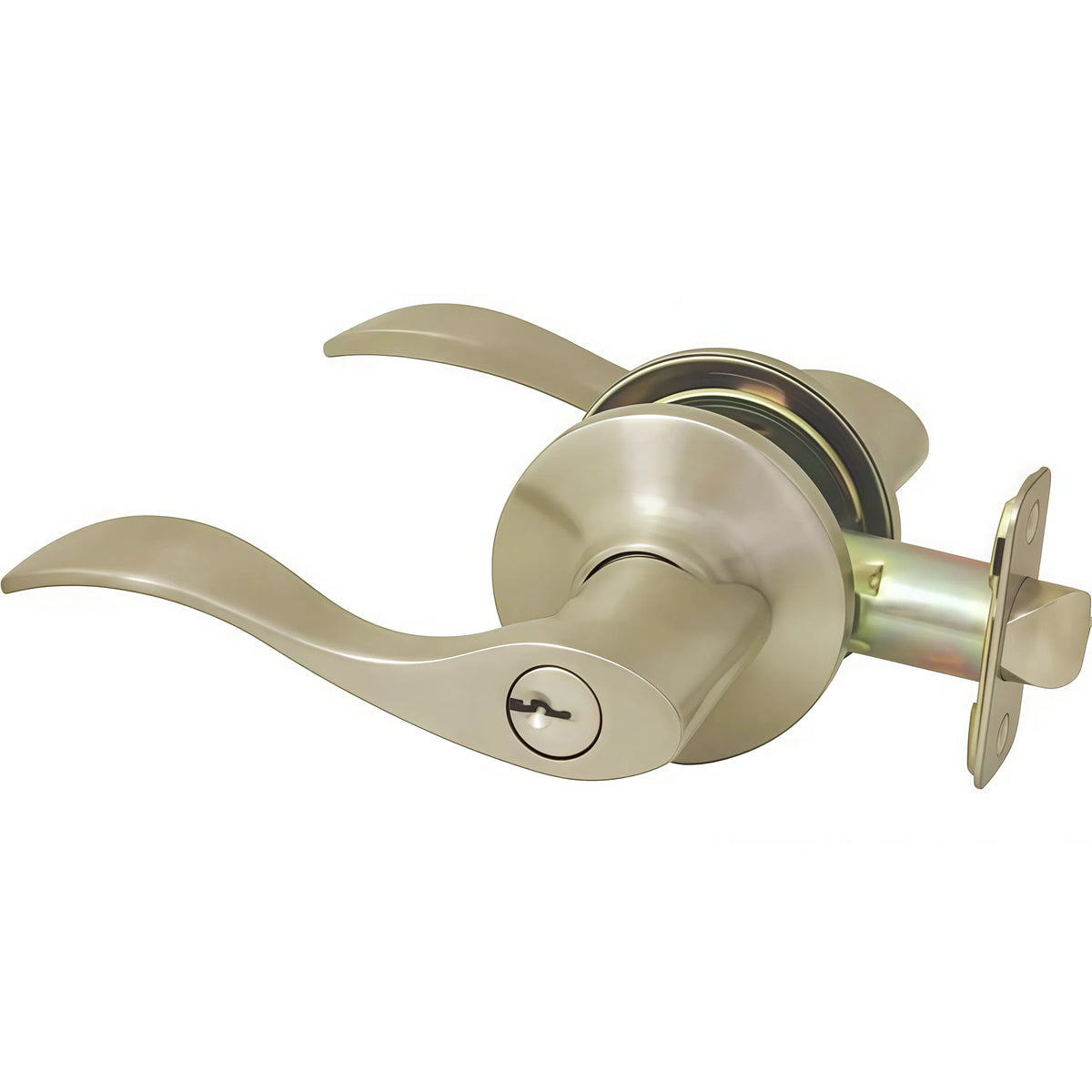 Cosmas 80 Series Satin Nickel Entry Door Lever
